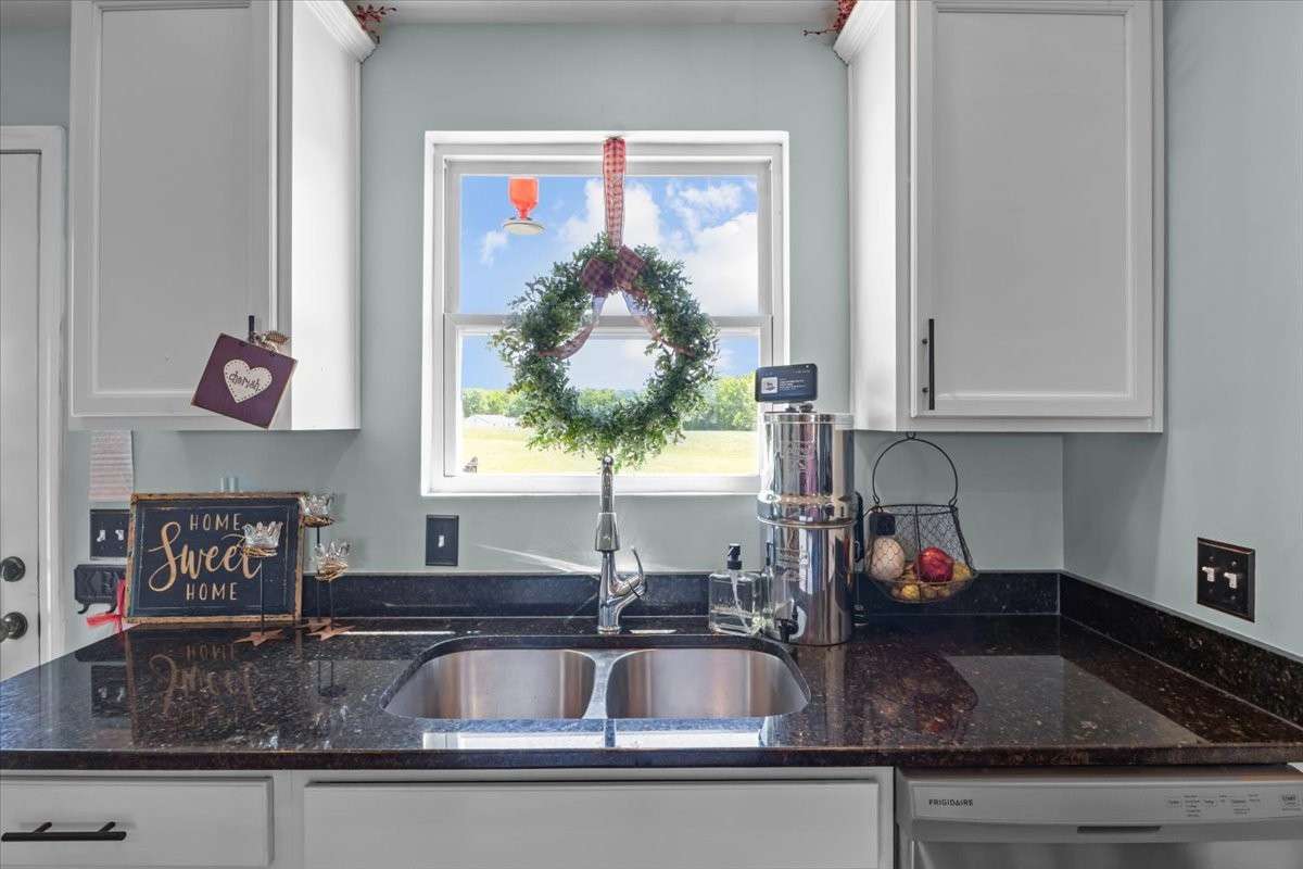 Gorgeous view from the sink!  Not a bad place to have to do the dishes