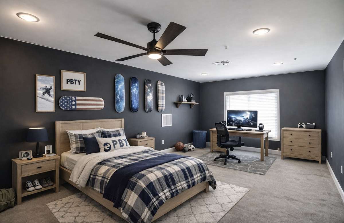 Not just bedrooms — personal spaces.
Rooms that are blank canvases ready to reflect individuality, hobbies, and growing independence, while still offering comfort and space to unwind.