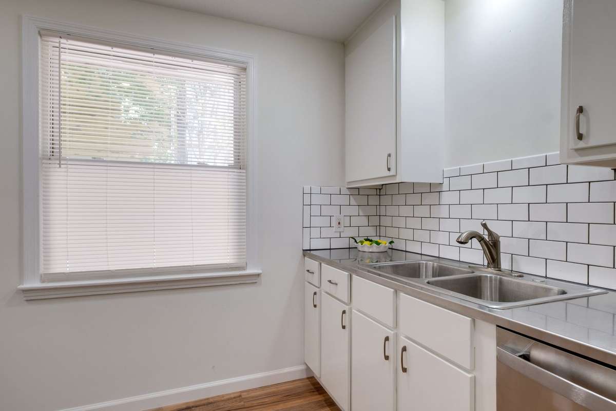 Unit B. All new appliances and custom stainless steel countertops.