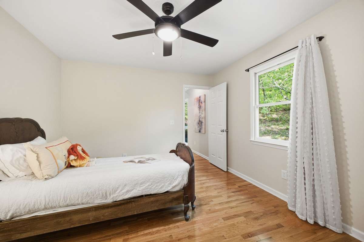 Bedroom #2 is located on the main level of the home.  It has a large walk in closet.