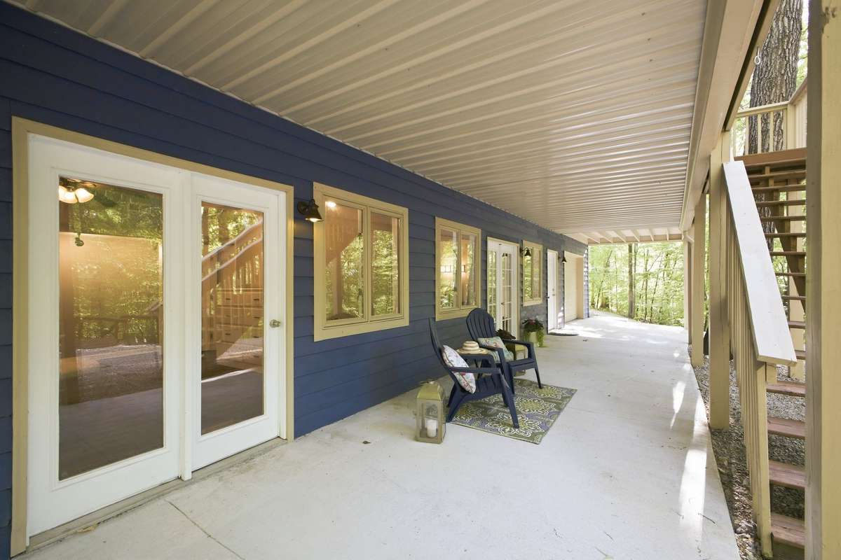 Covered back porch