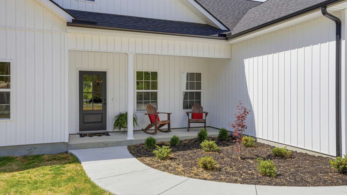 Covered front porch