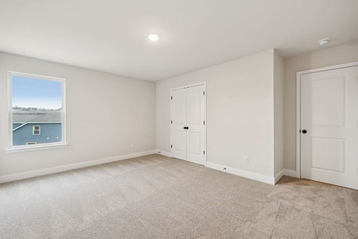 Bedroom #2 also includes a large closet, providing excellent storage and organization. This bedroom is large enough to also be used as a bonus or media room.