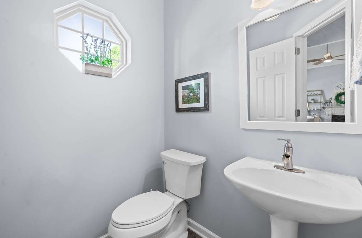 downstairs powder room