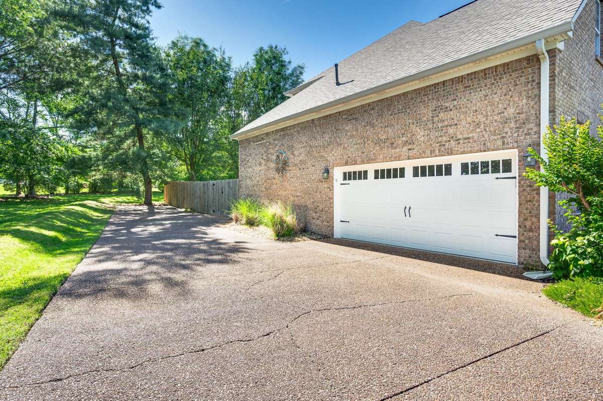 extra long driveway! Fantastic for additional parking.