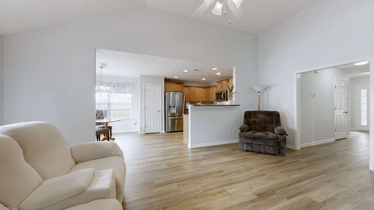 Open Floor Plan - Living Room is Open to the Kitchen