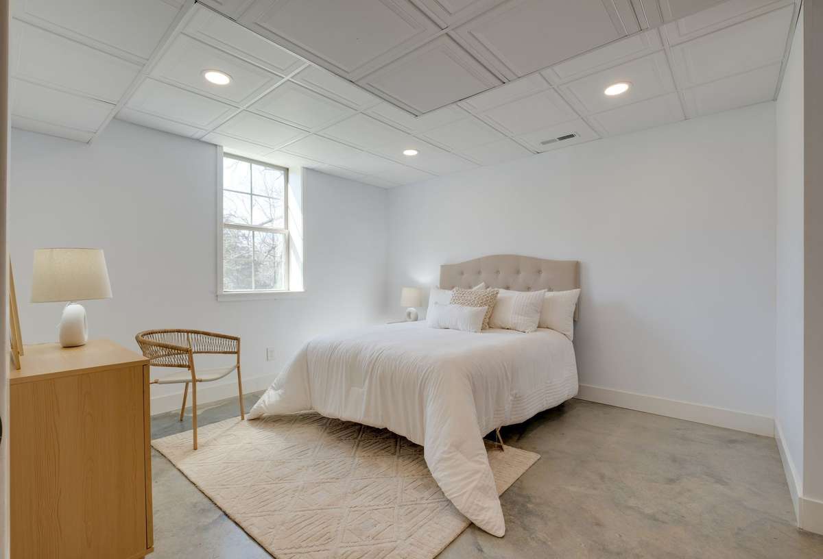GORGEOUS Sealed Concrete Floor in the Basement