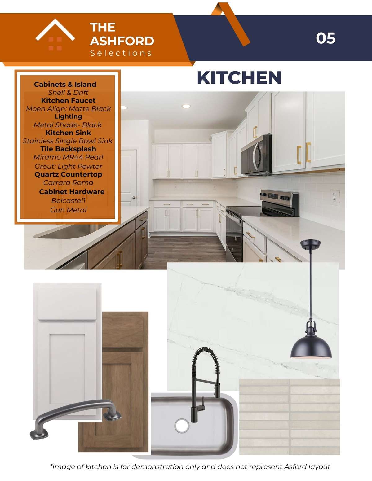 Beautiful finishes have been selected for this market home.
