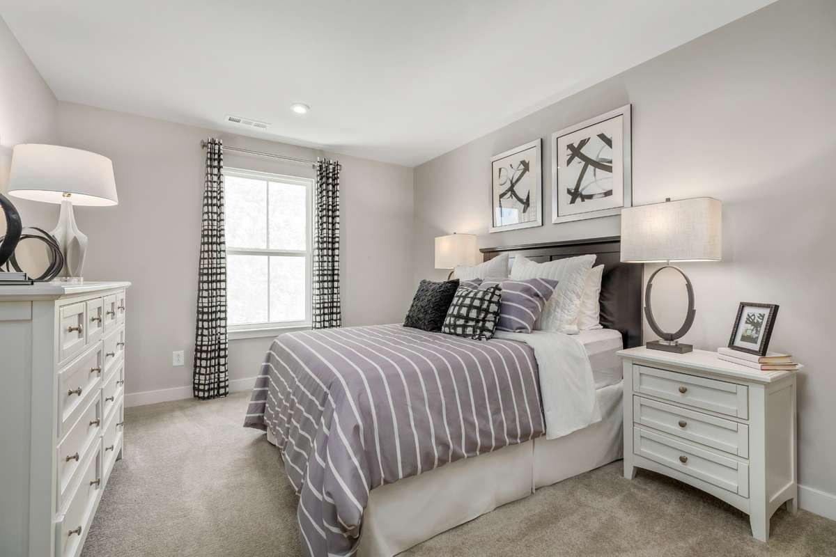 ALL photos are of a model home - Two of two secondary bedrooms with walk in closet