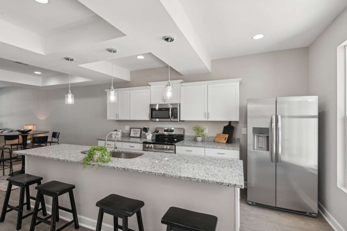 Photo is of different unit, identical interior.