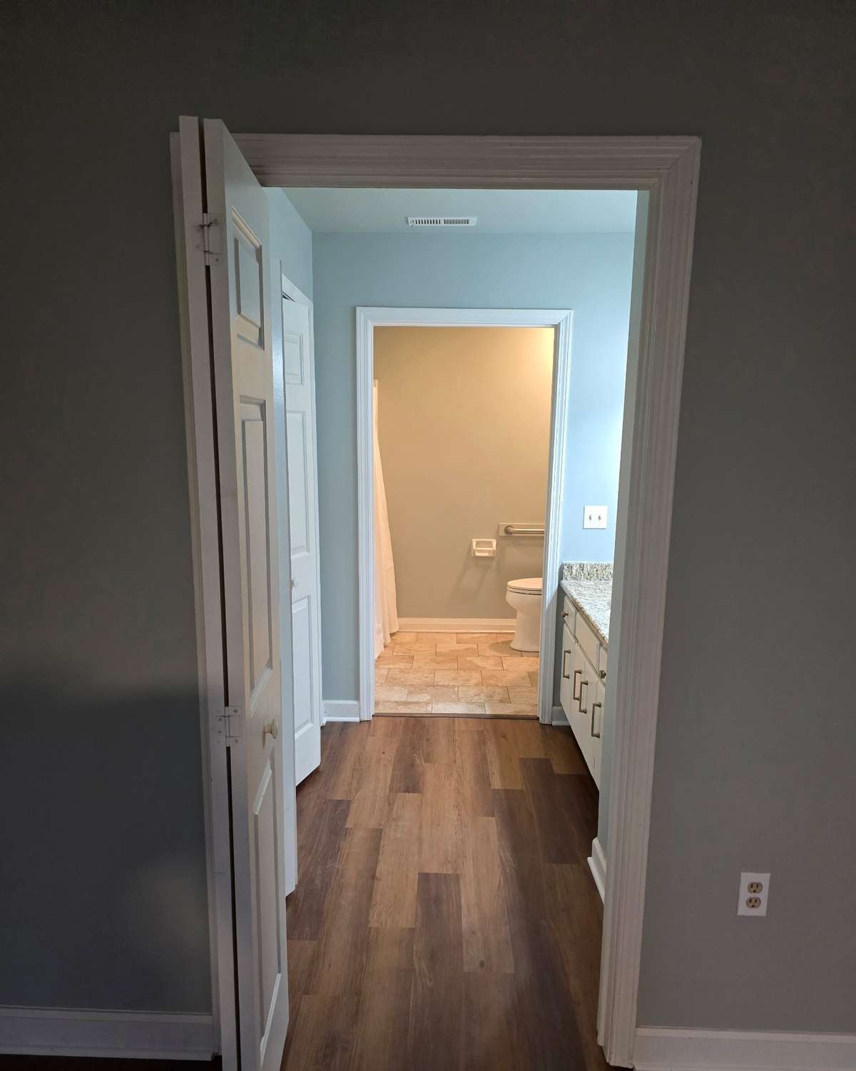 Primary bathroom.
