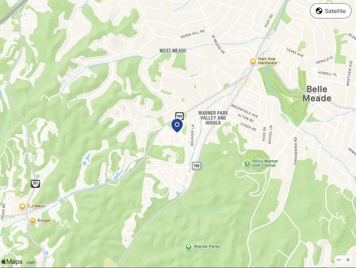 Map of surrounding area.