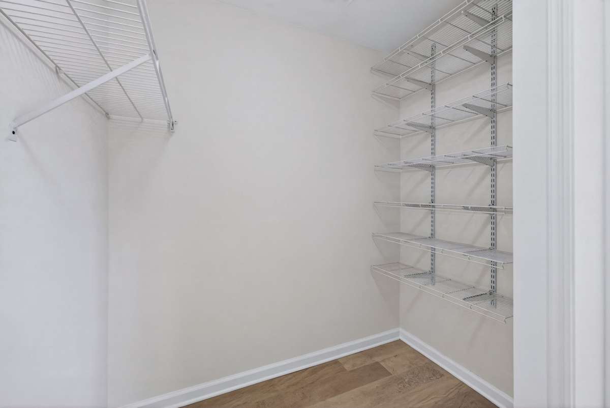 Large walk-in closet for the primary