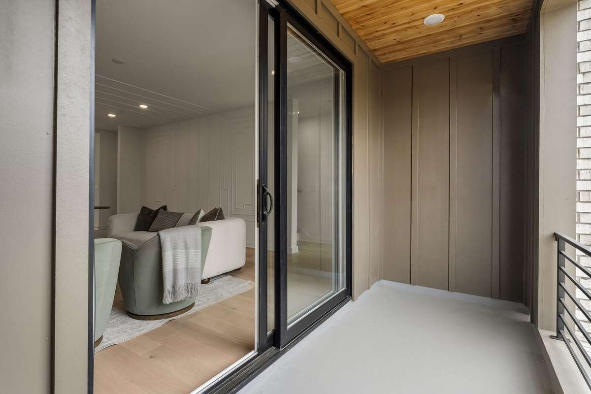 Balcony off of the living space