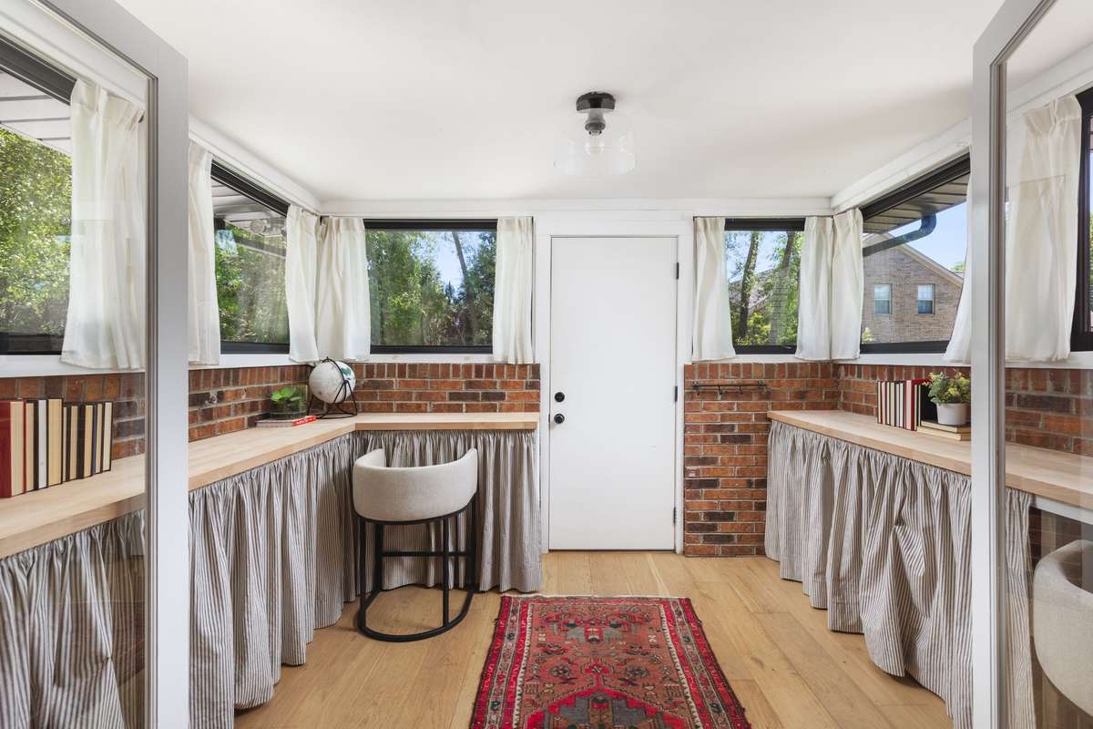 sun room could be a home office, play room, and additional storage