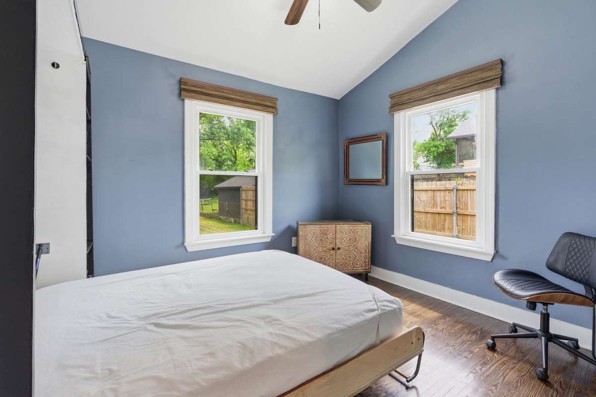 Bedroom 1 on main level with Murphy Bed that can remain.