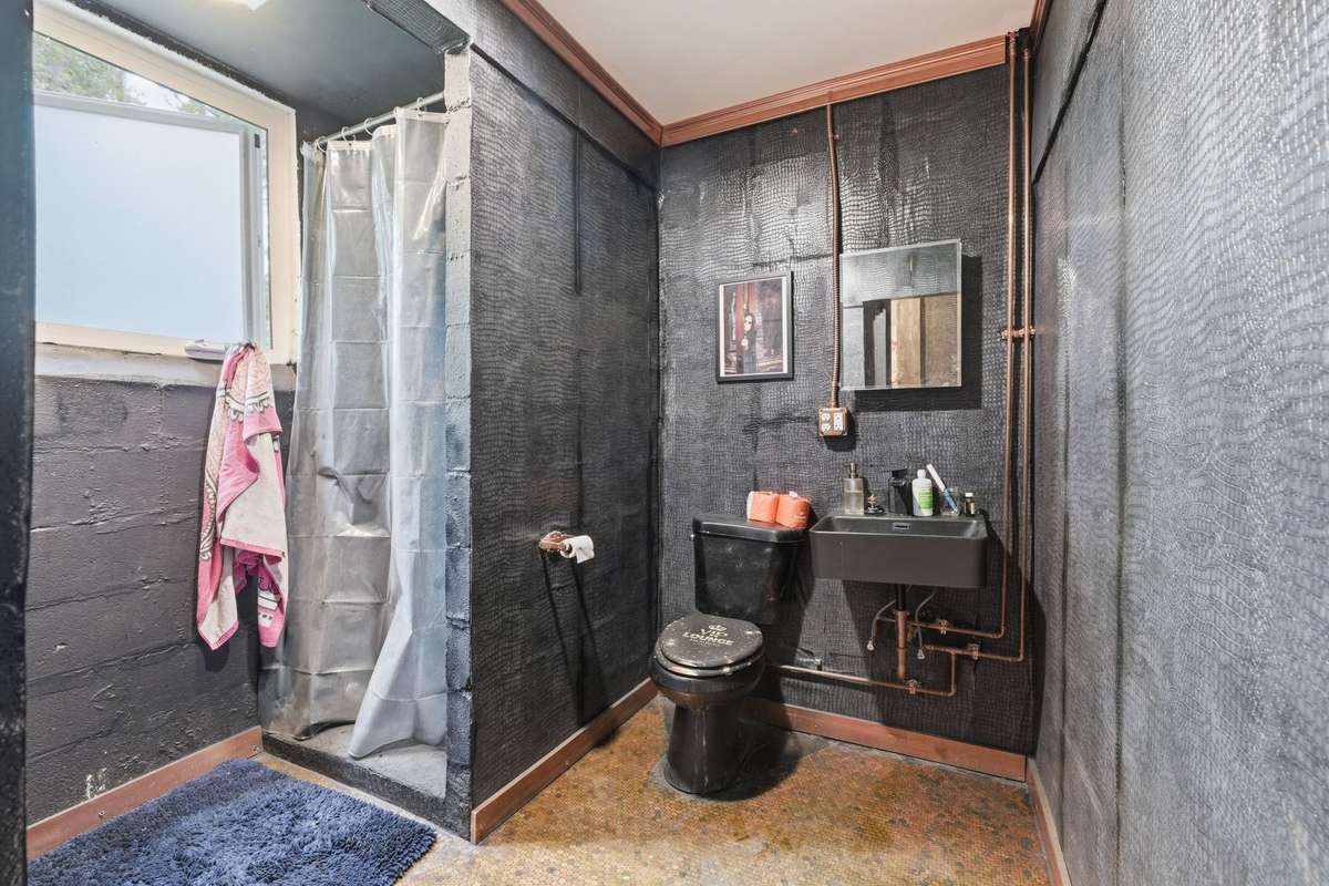 The studio has a bathroom.