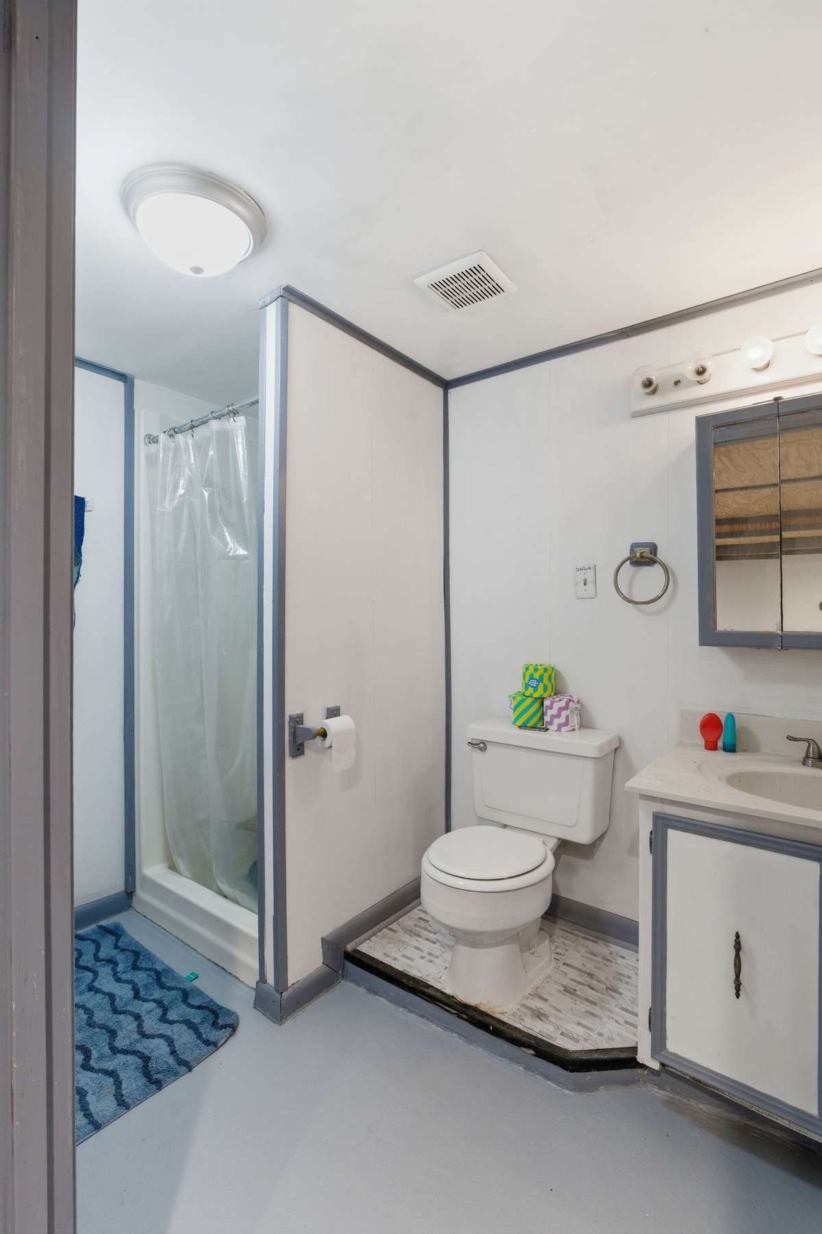 There is a bathroom on this level.