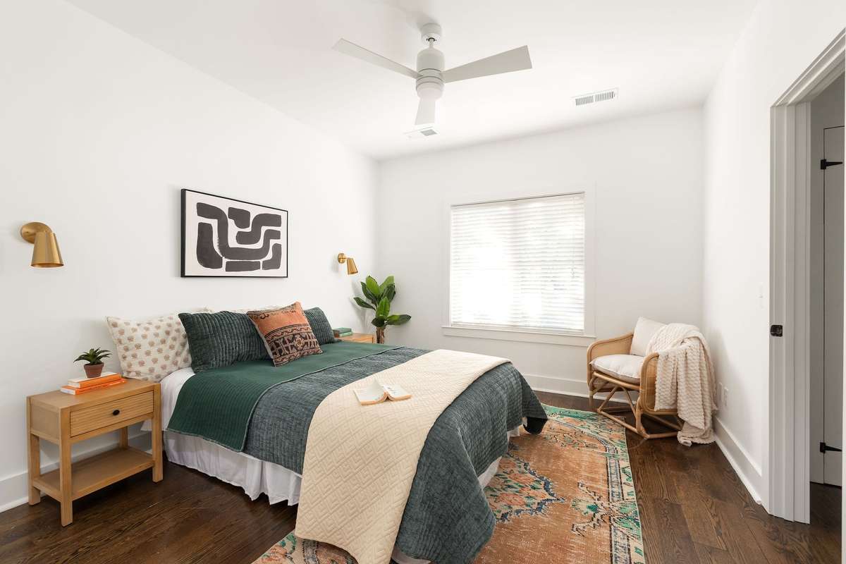 This is the primary bedroom with walk-in closet