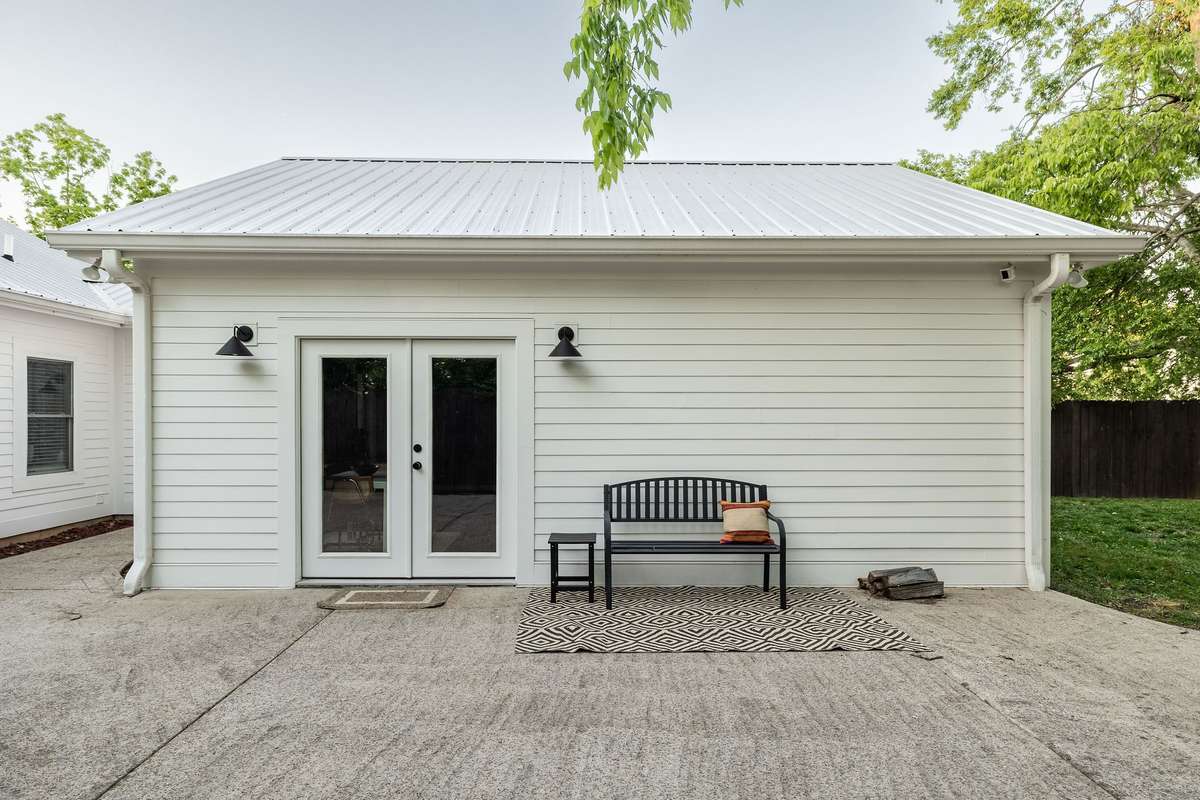 Designated outdoor area for both areas of the home.