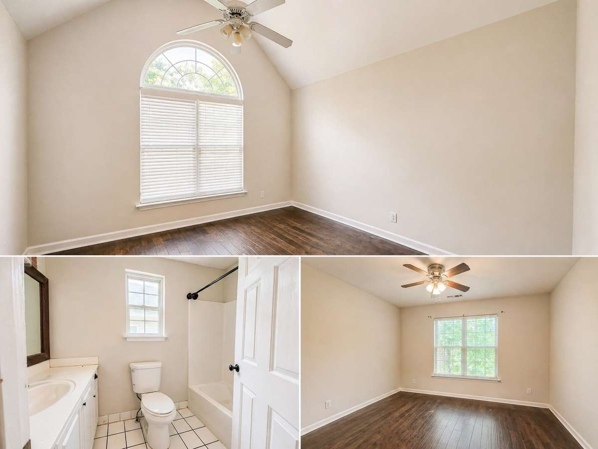 2nd and 3rd Bedrooms on main floor, with hallway full bath. NEEDS Paint