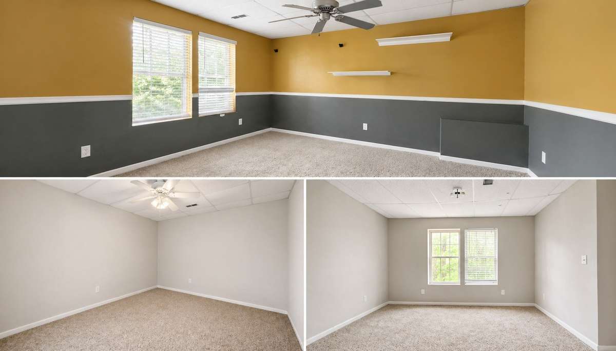 THREE bedrooms IN BASEMENT LEVEL, ALL OF THEM NEED PAINT and TLC