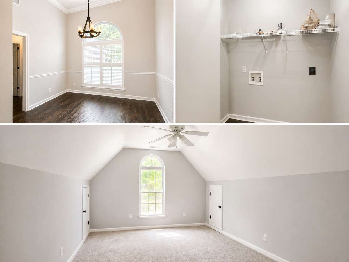 BONUS ROOM,WASH ROOM IN BASEMENT AND DINING ROOM. ALL OF THEM NEED PAINT AND TLC