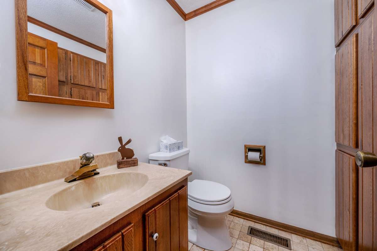 Half bath on main level
