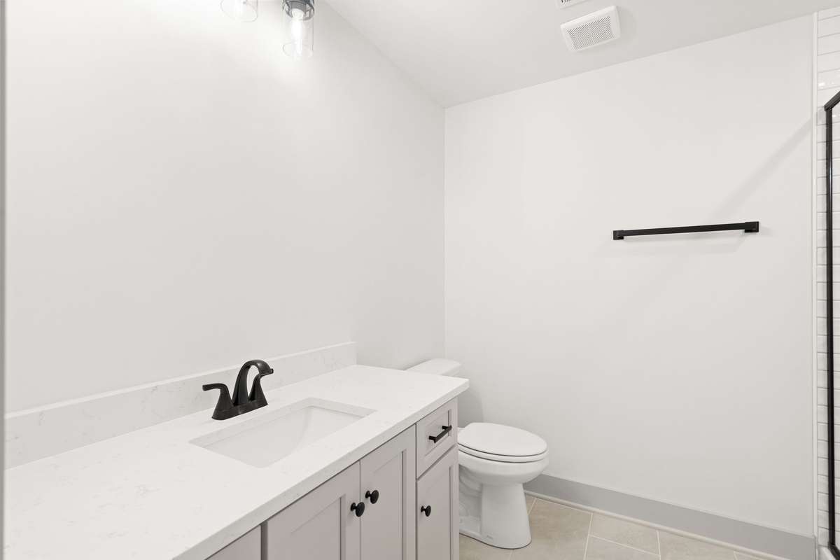 Bathroom Upstairs with walk in shower.