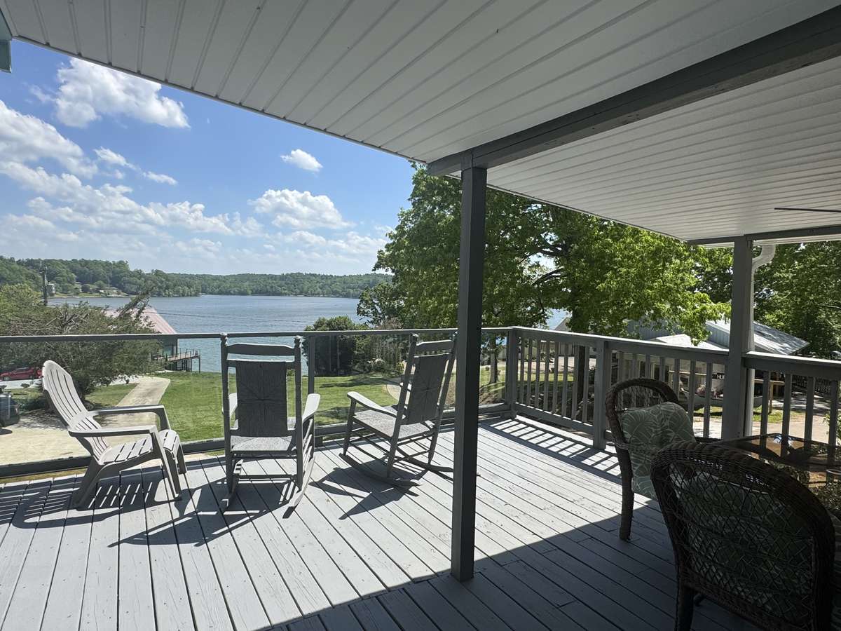 After a long day on the lake, imagine taking a seat and relaxing watching the boats go by.