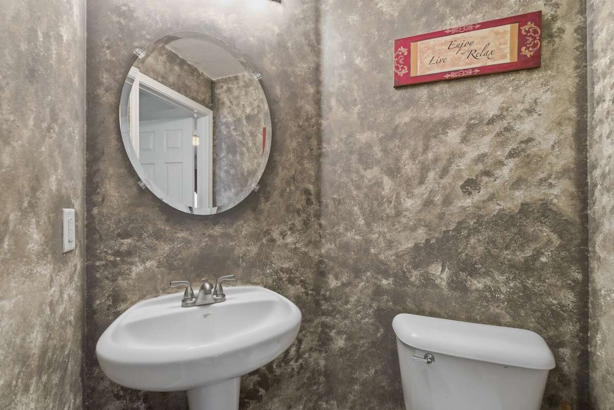 Half Bath on the main floor for easy access for your guests