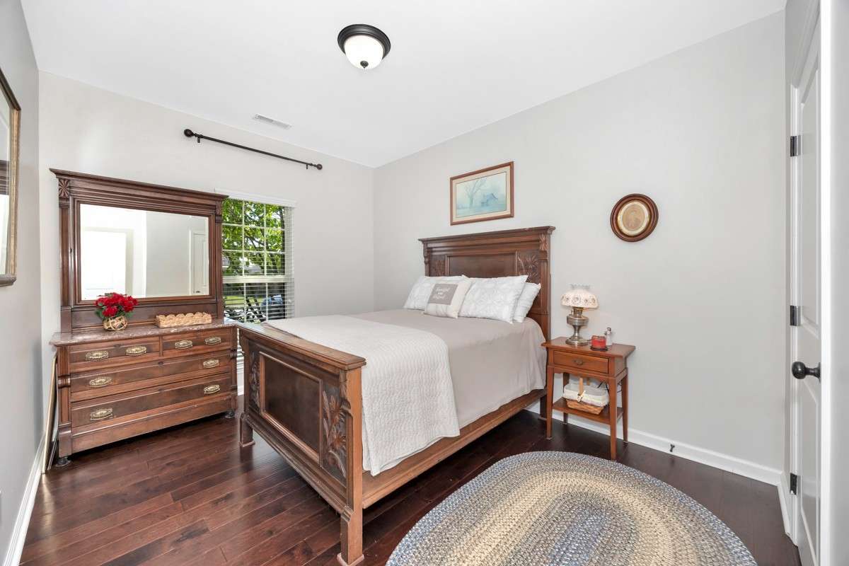 Bedroom- wood flooring