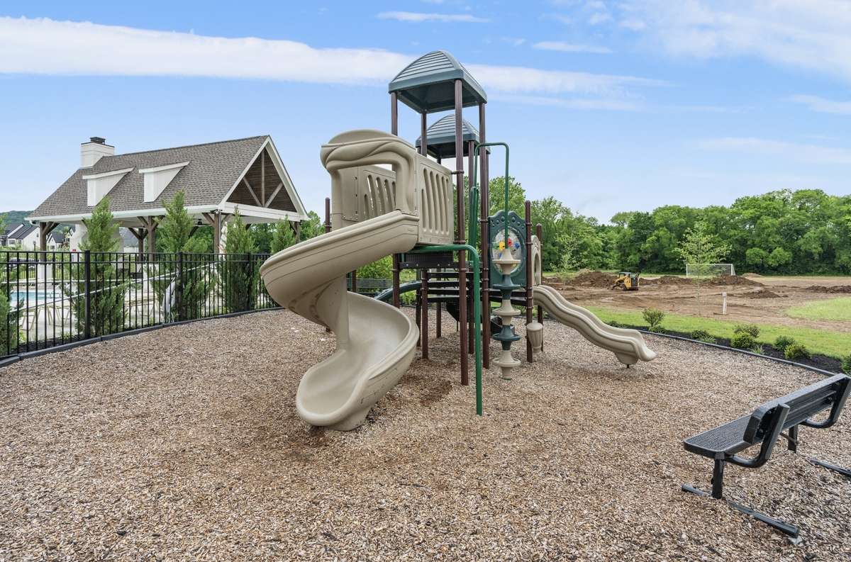 Community playground provides a convenient spot for outdoor time.