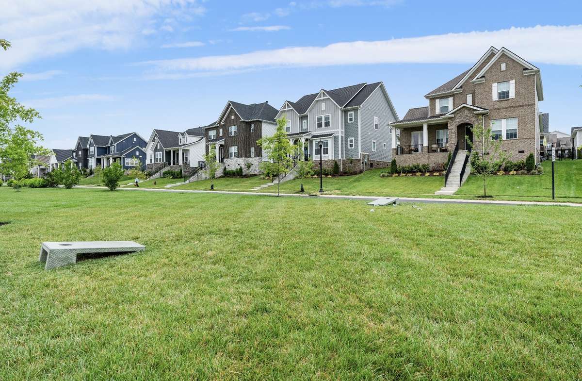 Sidewalk-lined streets and walking trails make it easy to enjoy the neighborhood.