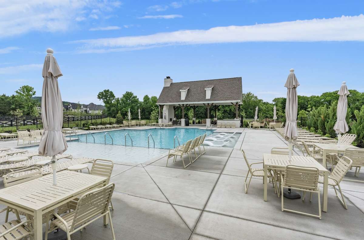 The community pool feels like an extension of your own backyard.