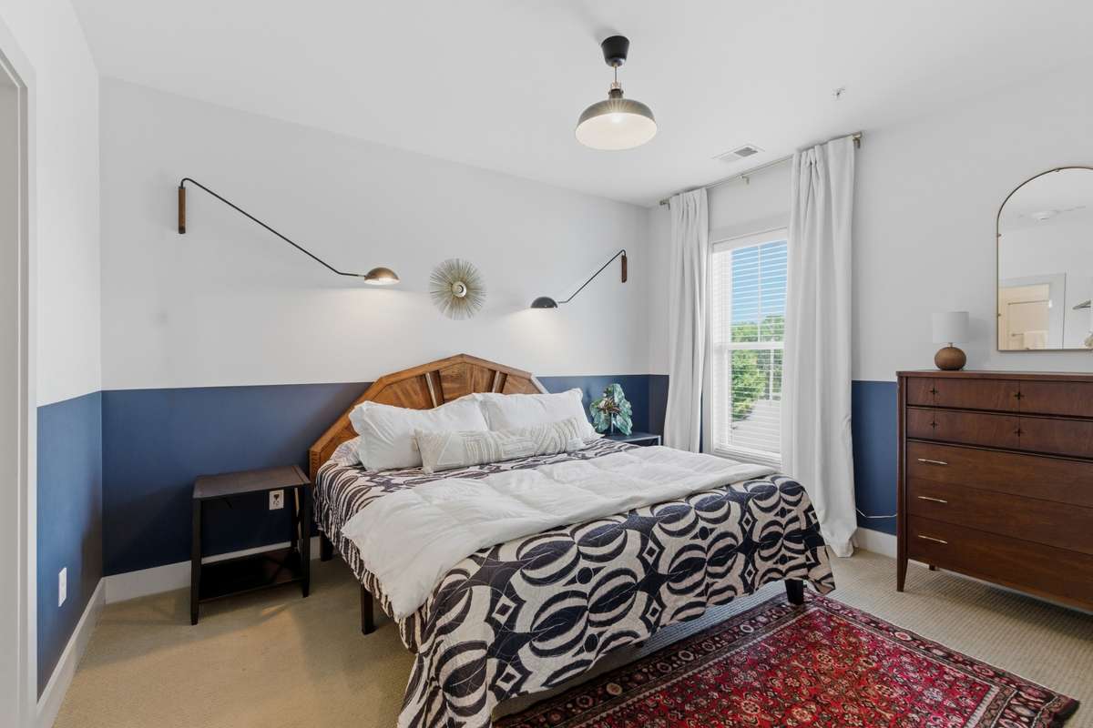 The second bedroom is located on the opposite side of the home, giving everyone plenty of privacy.
