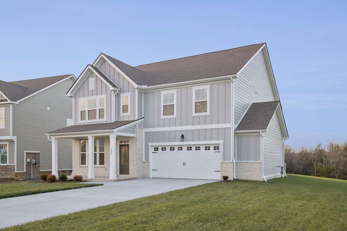 Sitting on a private homesite backing up to green space, this 2,858 square foot home offers a brick and Hardie exterior, providing beautiful curb appeal.