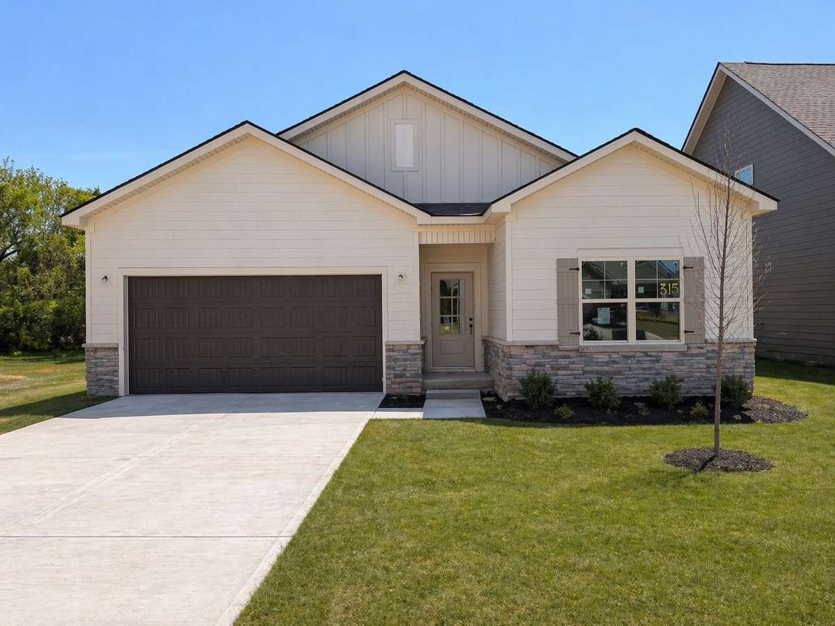 Digitally Enhanced Photo showing the home`s exterior color selections