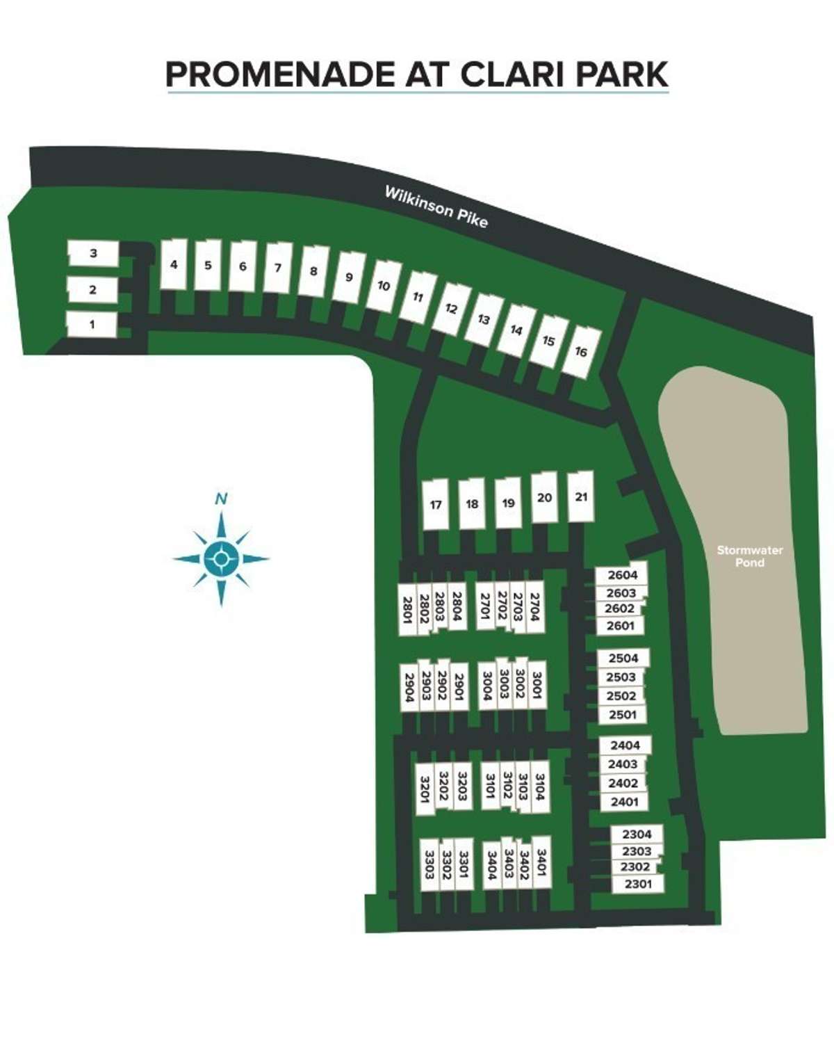 The 1st phase of Promenade at Clari Park has begun! This phase will feature the dog park. community pool and pond.
