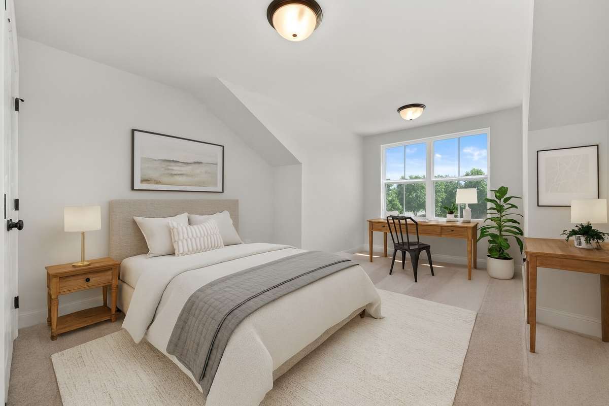 Pic is virtually staged image of previously completed home of same floorplan. Features and finishes may vary.