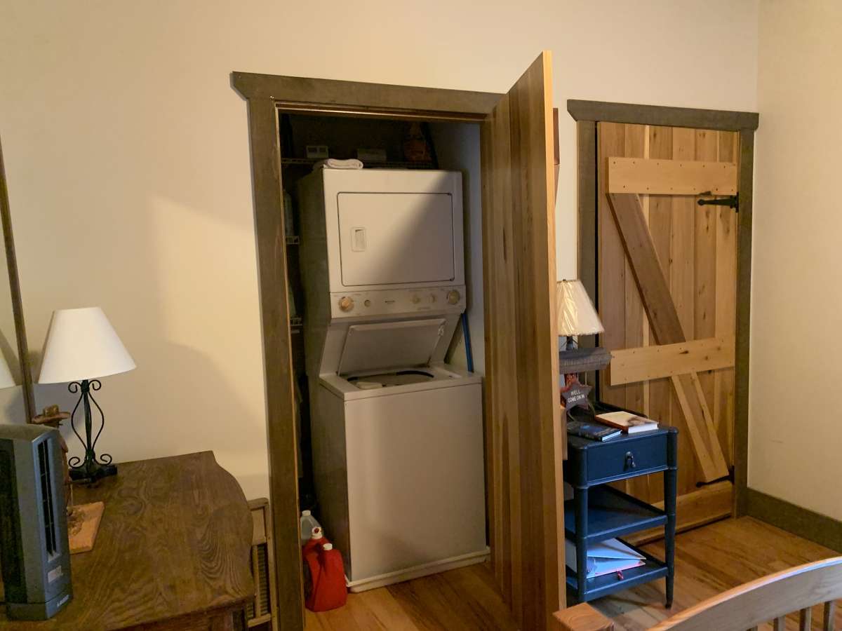 Stacked Washer/Dryer.