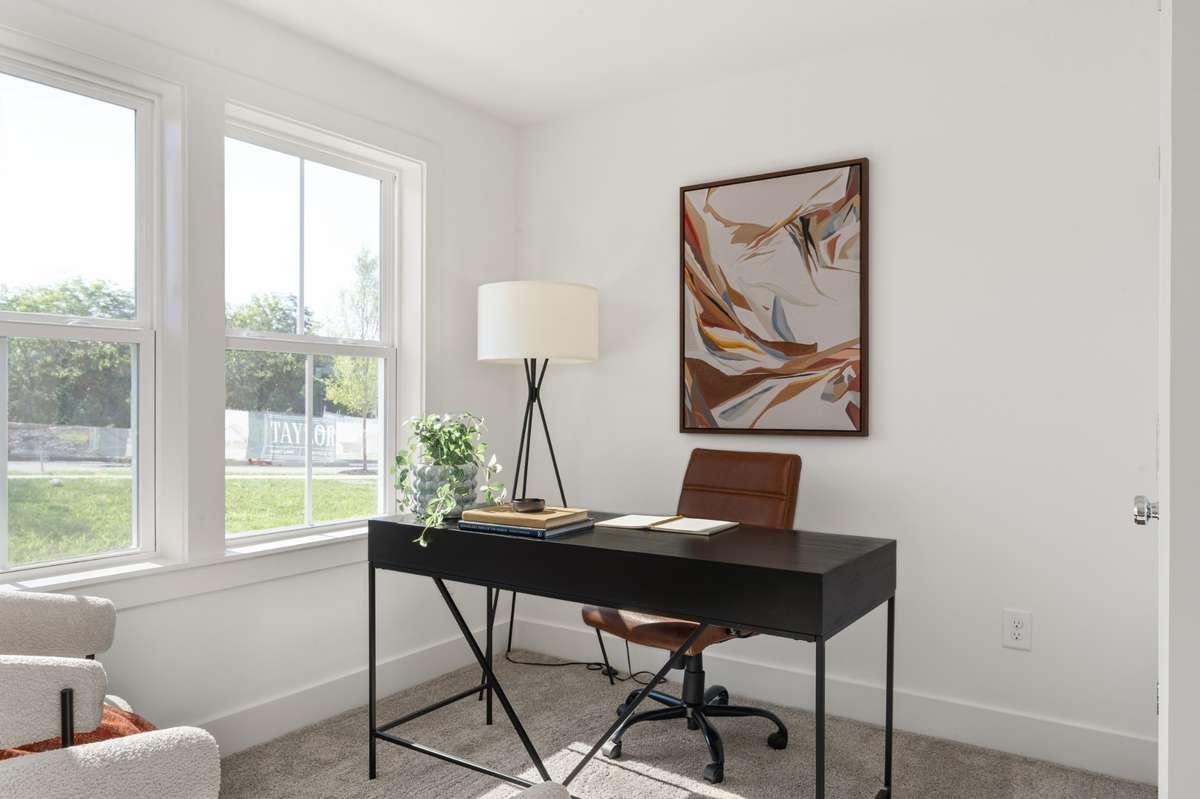 Photos are of staged model. Design options vary.