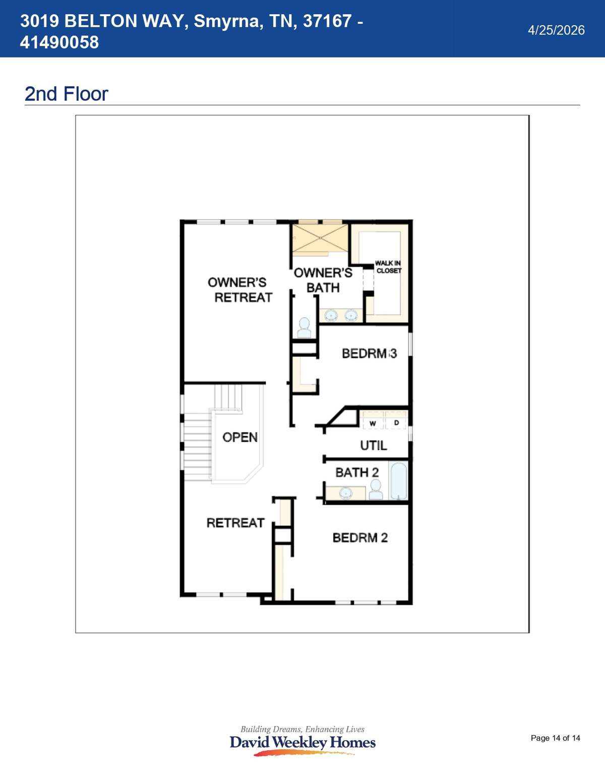 Layout of this Percy Home