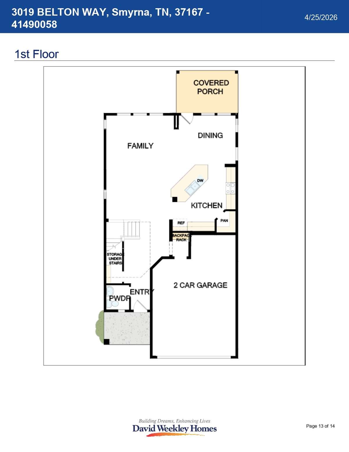 Layout of this Percy Home