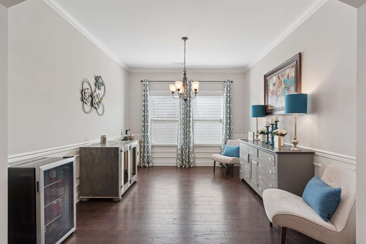 Formal dining room -- could be used as a second living room, office, hobby room, or flex space.