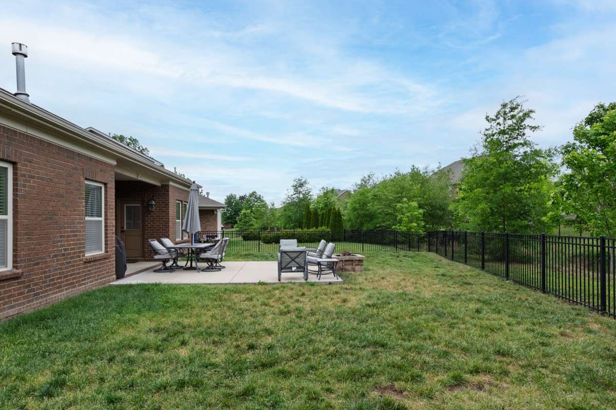 Fenced back yard already in place for your fur-babies or kids