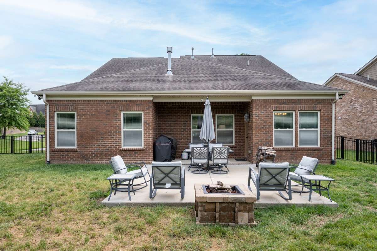 The current owners LOVE this outdoor space and use it all the time for grilling out and relaxing evenings by the firepit.