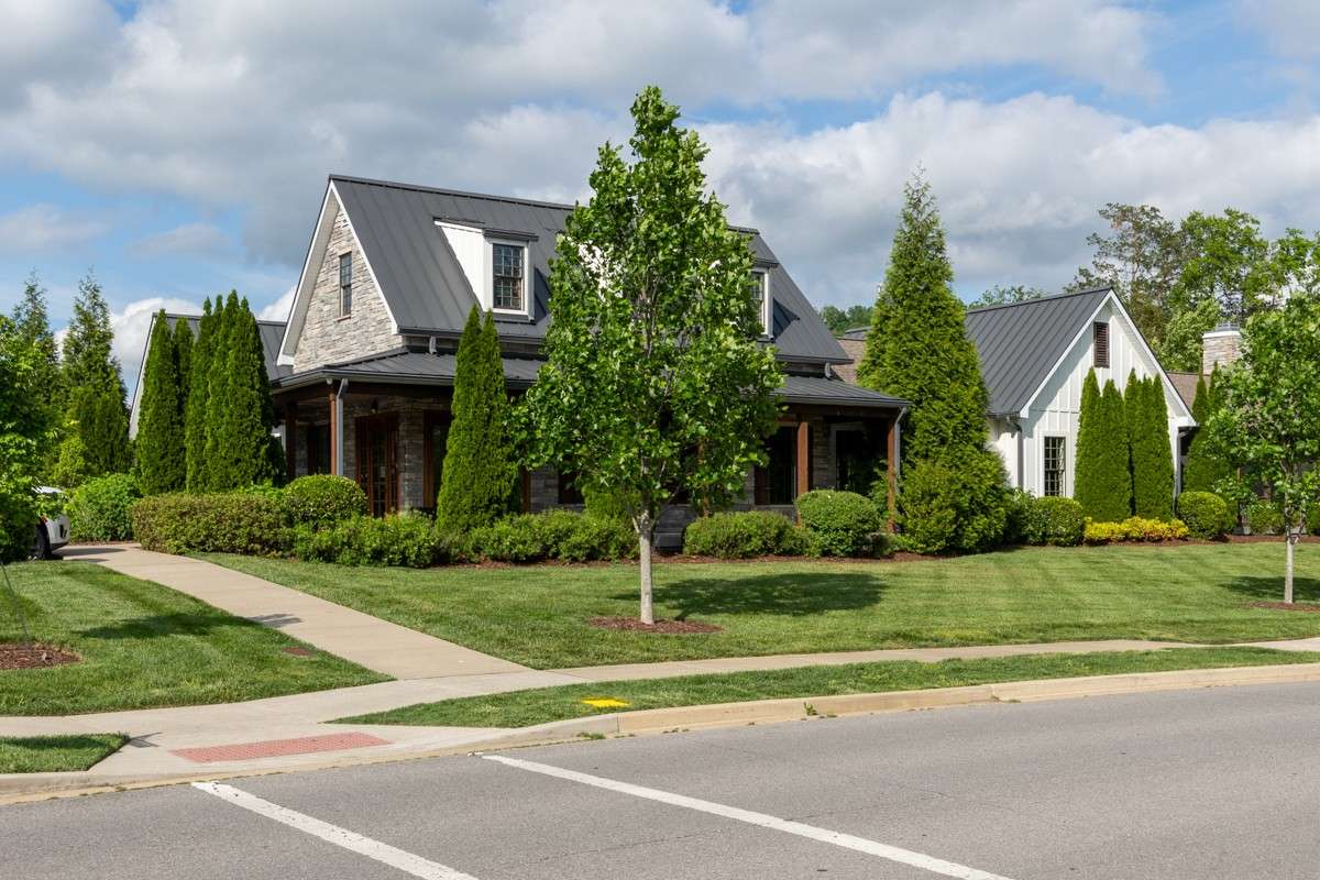 Elegant clubhouse complete with pool, fitness center, playground, and frisbee golf area.