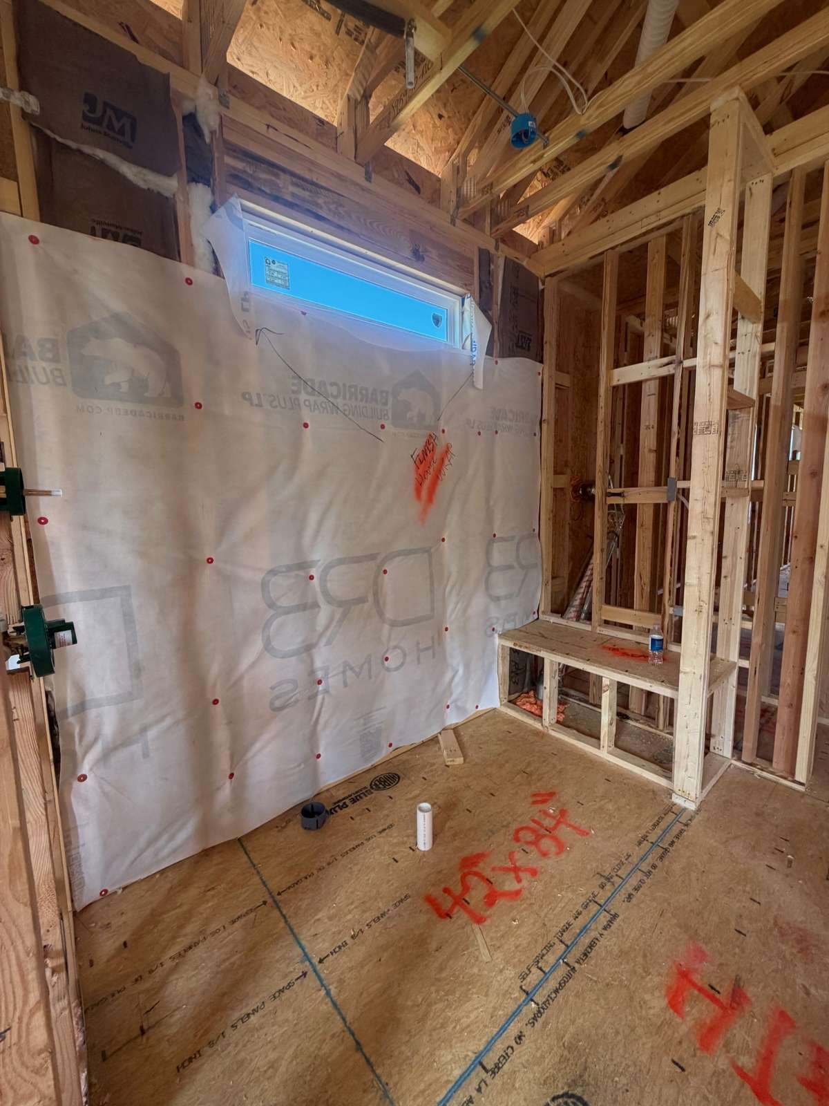 HUGE ROMAN SHOWER WITH RAIN HEAD AND SPRAYER.  FREESTANDING TUB AND HIS AND HERS CLOSETS