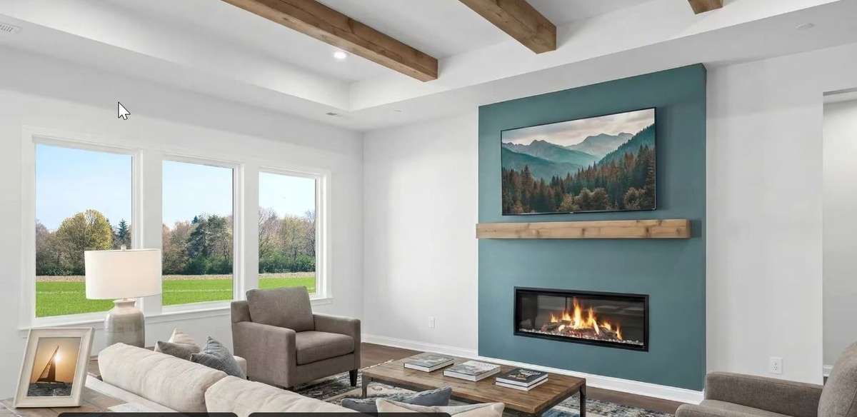 NOT ACTUAL HOME. Picture of same plan in another community. Home showing optional upgrades and features.